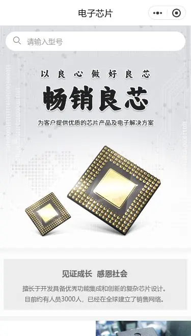 电路设备商城小程序模板首页预览
